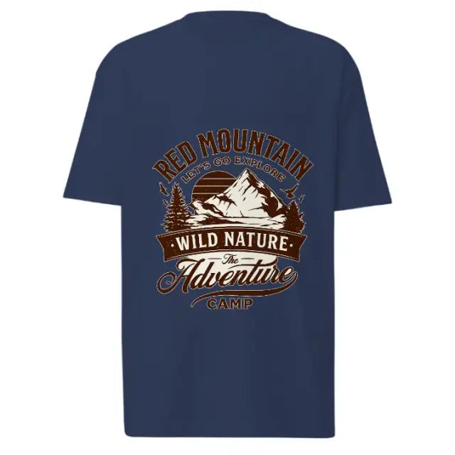 RED MOUNTAIN ADVENTURE TEE - NAVY BLUE (180 GSM)