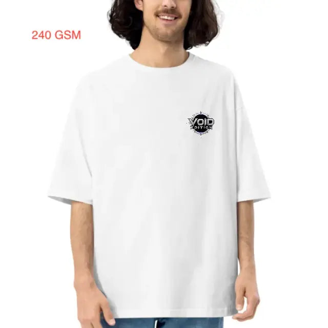 240 GSM Oversized Drop Shoulder Tee - Black